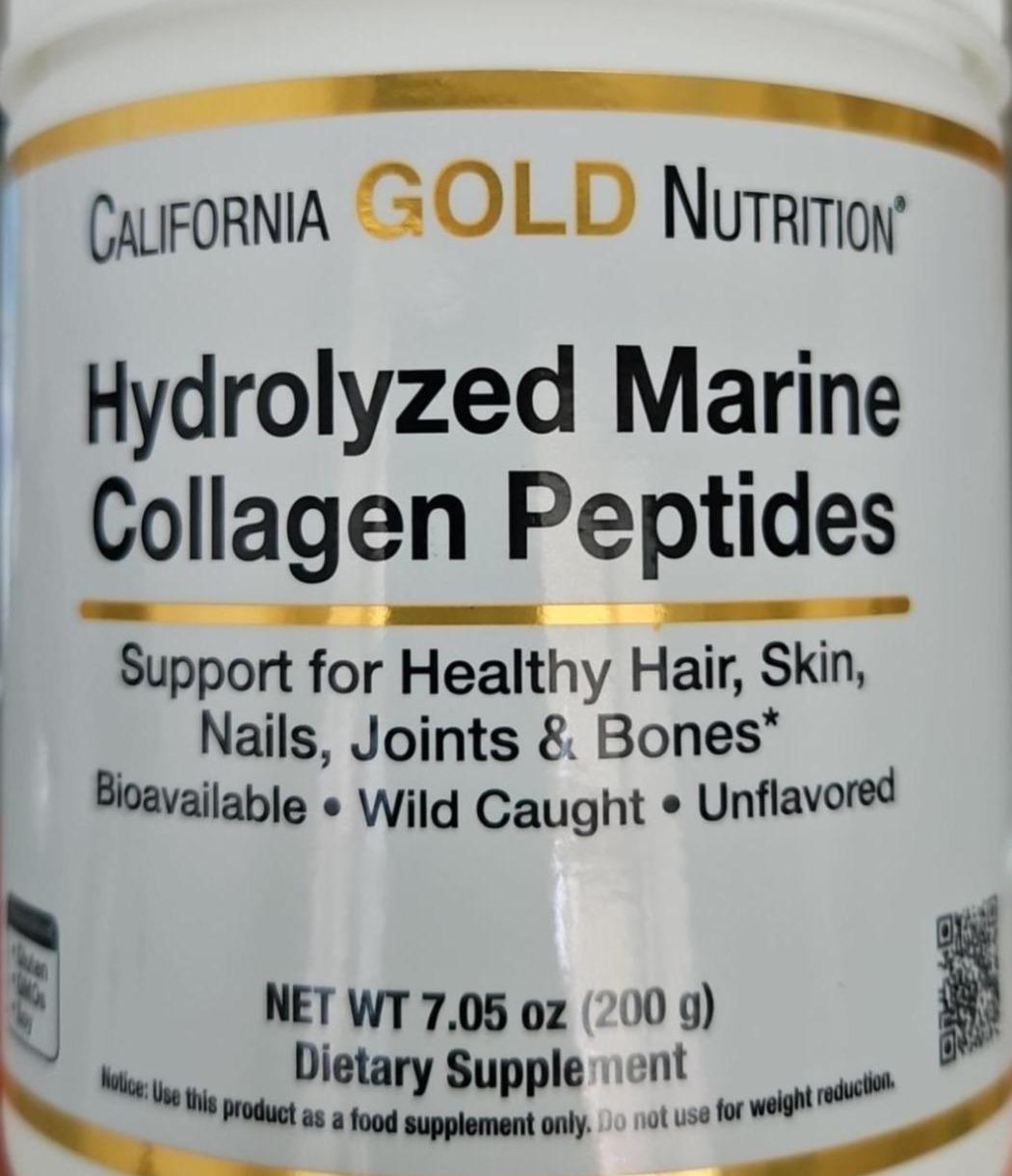 Фото - Hydrolyzed Marine Collagen Peptides California Gold Nutrition