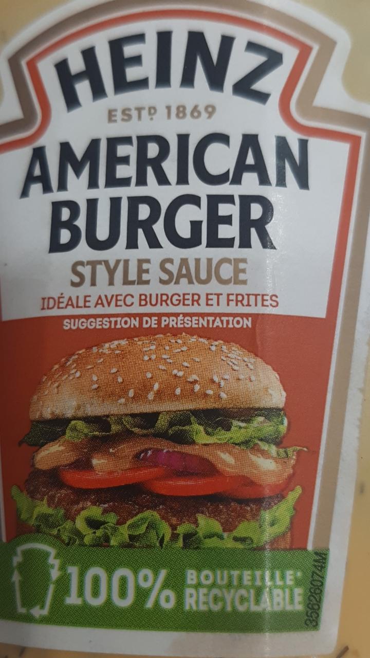 Фото - Соус American Burger Style Sause Heinz