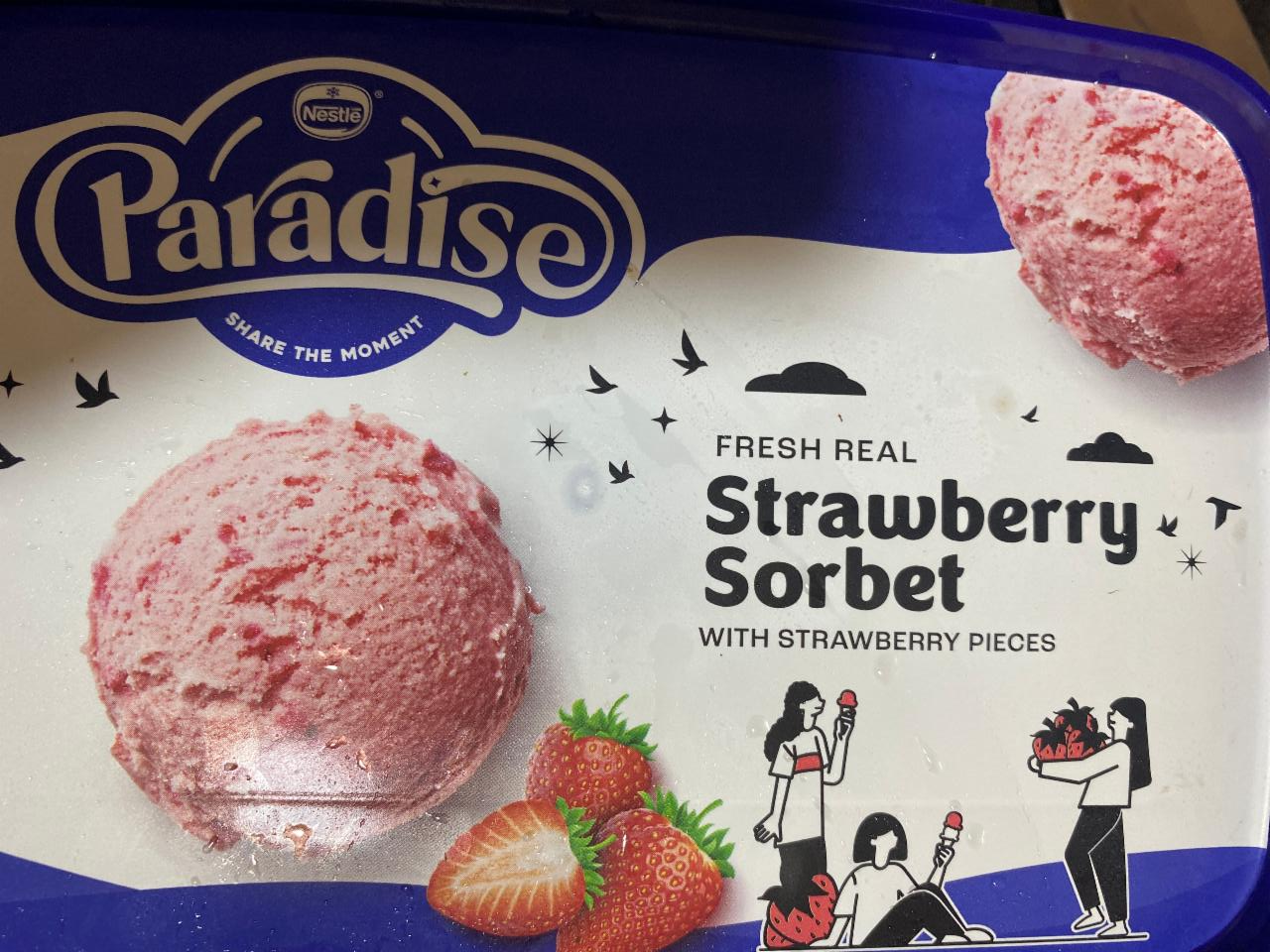 Фото - Морозиво Strawberry Sorbet Paradise Nestle