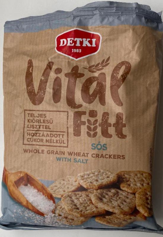 Фото - Vital Fitt whole grain wheat crackers with salt Detki