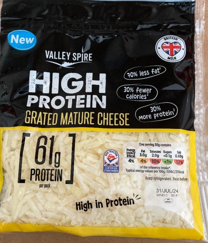 Фото - High protein grated mature cheese Valley spire