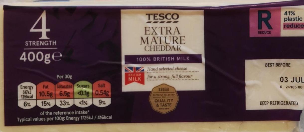 Фото - Extra mature cheddar Tesco