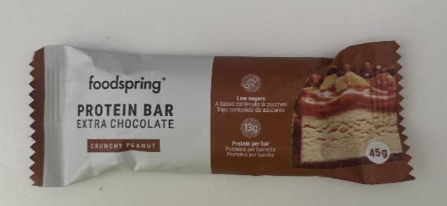 Фото - Protein Bar Extra Chocolate, Crunchy Peanut Foodspring