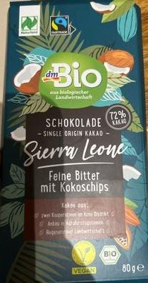 Фото - Schokolade bio mit kokos chips dmBio