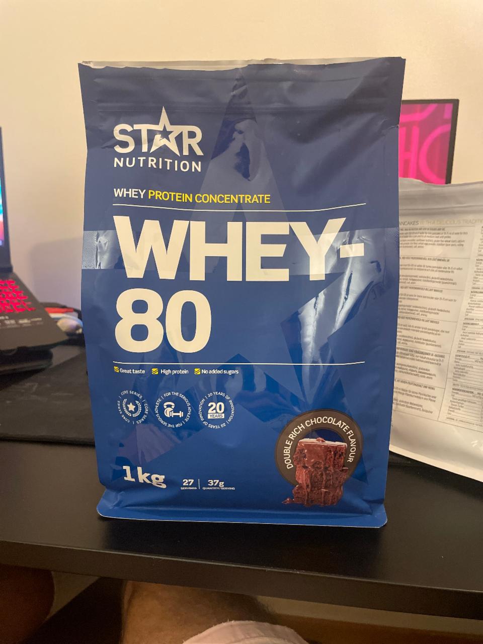 Фото - Протеїн Whey-80 Protein Double Rich Chocolate Star Nutrition