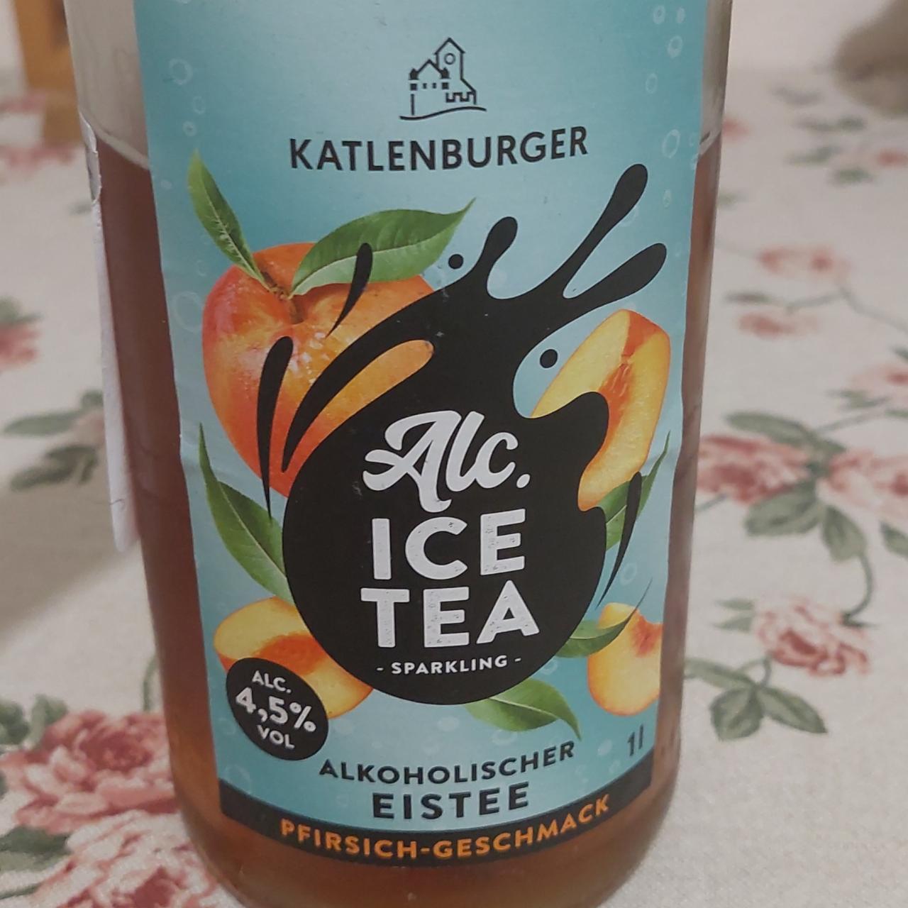 Фото - Напій слабоалкогольний 4.5% зі смаком персику Ice Tea Katlenburger