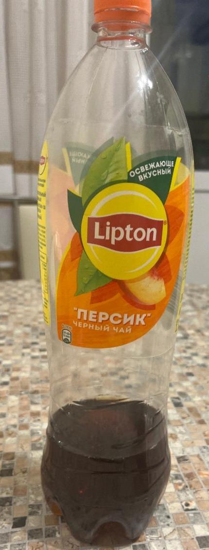 Фото - Чорний чай персик Lipton