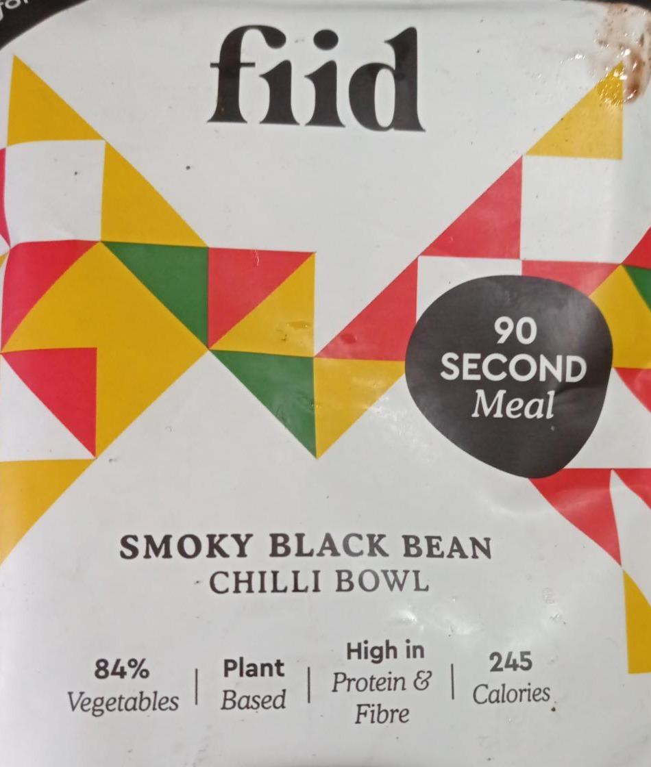 Фото - Fiid Vegan Ready Meals Black Bean Chilli