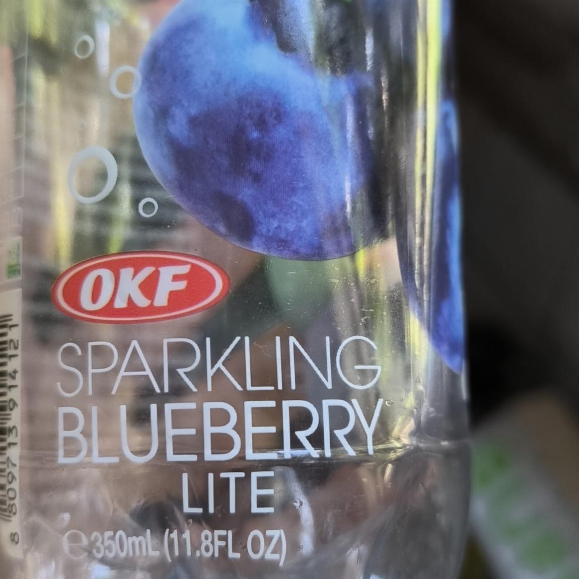 Фото - Напій газований зі смаком лохини Sparkling Blueberry OKF