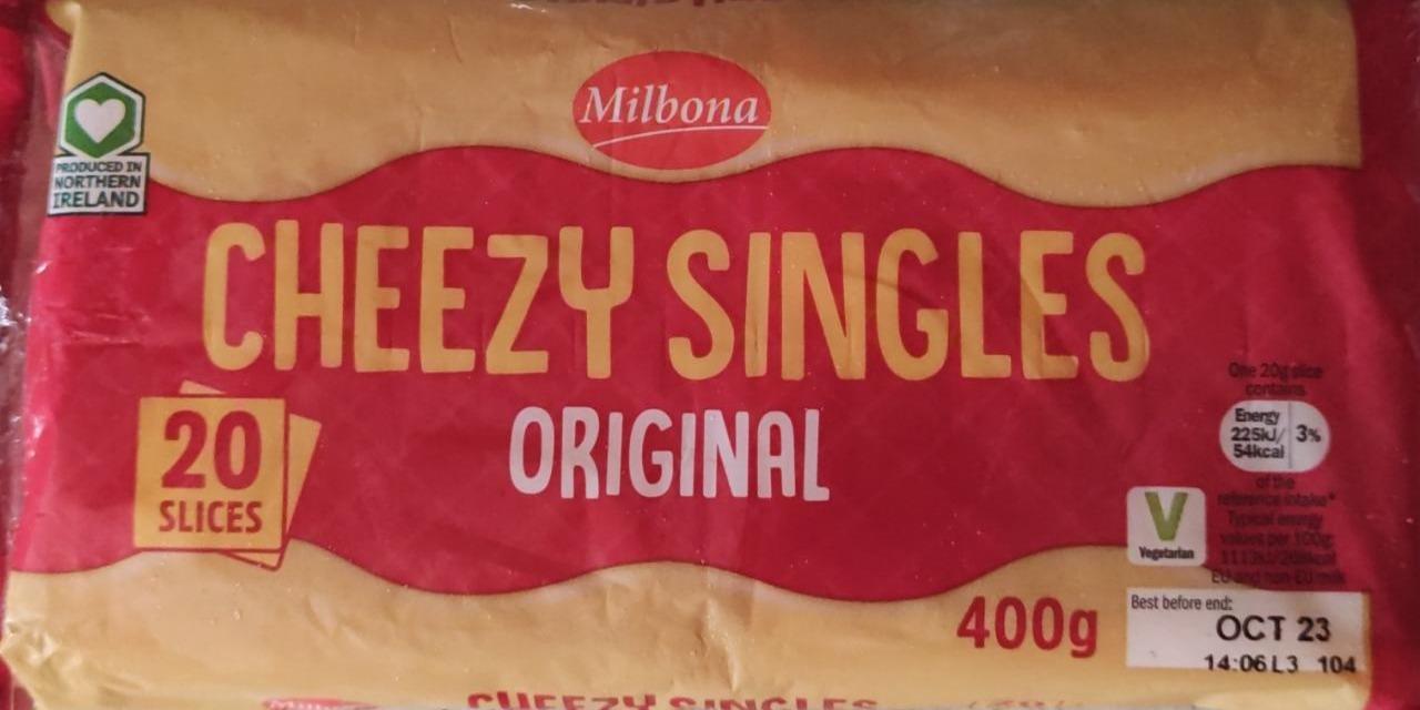 Фото - Сир Cheezy singles original Milbona