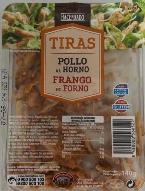 Фото - Tiras Pollo Al Horno Franco No Forno Hacendado