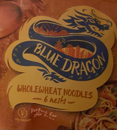 Фото - Локшина цільнозернова Whole Wheat Noodles Blue Dragon