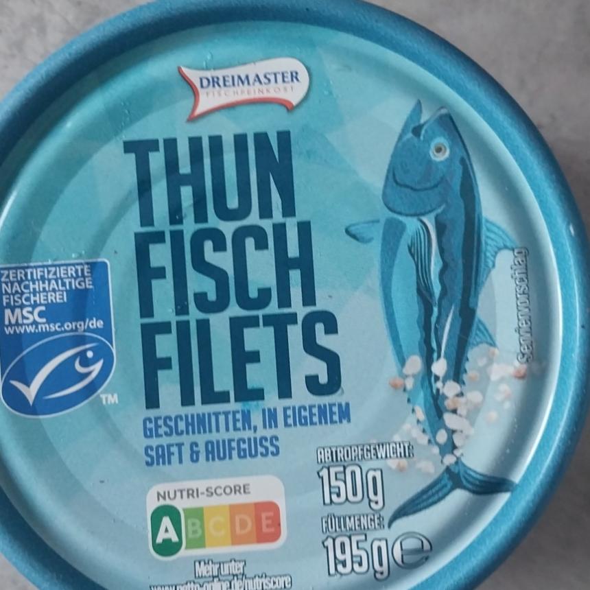 Фото - Thun fisch filets geschnitten in olivenöl Dreimaster