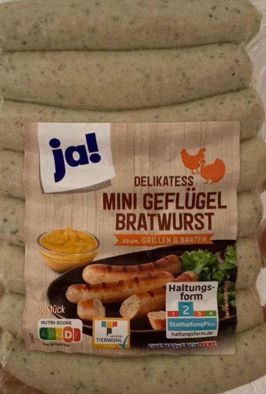 Фото - Mini Geflügel Bratwurst ja!