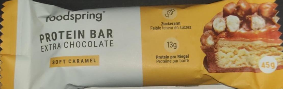 Фото - Protein bar extra chocolate soft caramel Foodspring