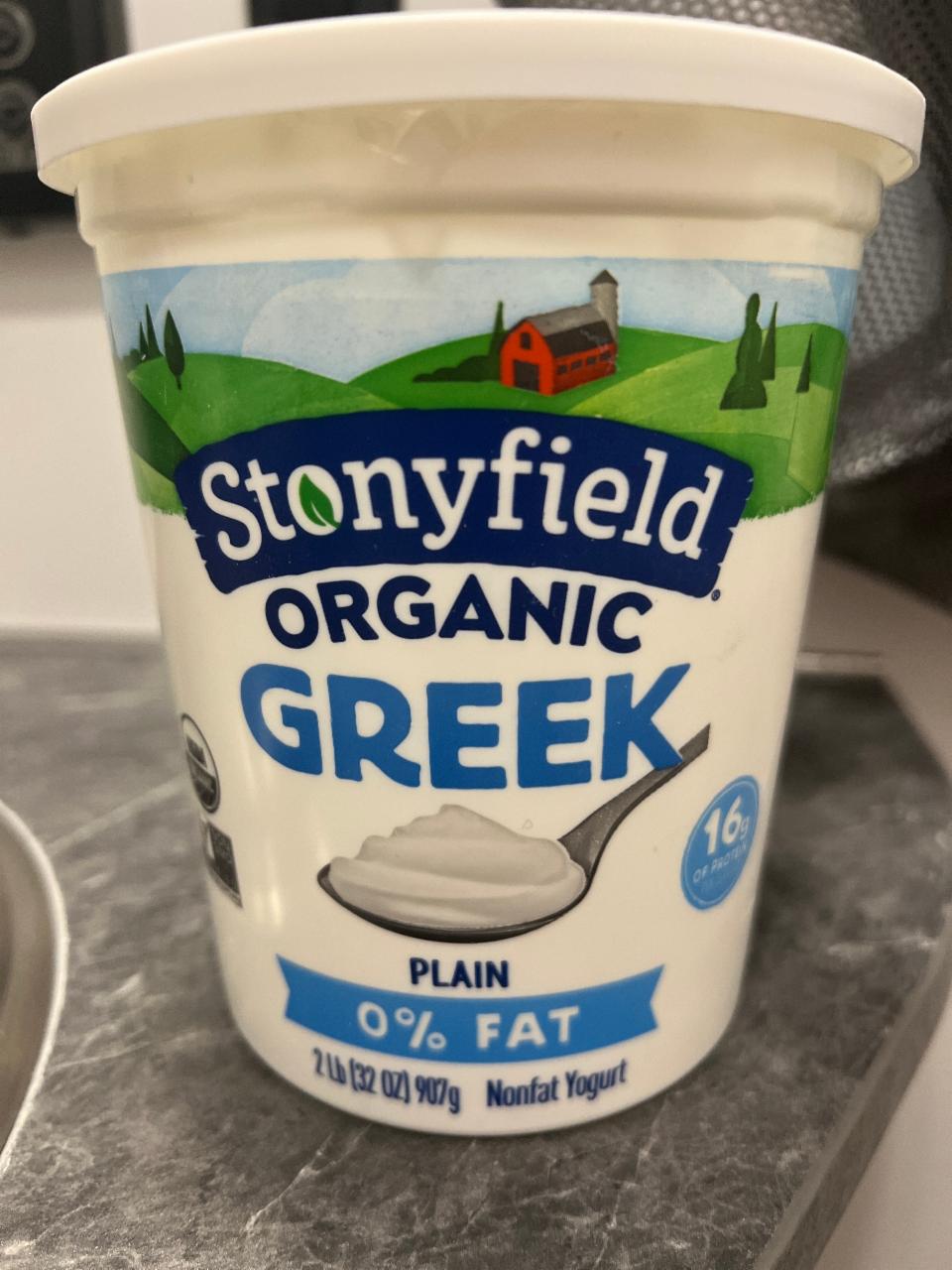 Фото - Greek Yogurt 0% Organic Stonyfield