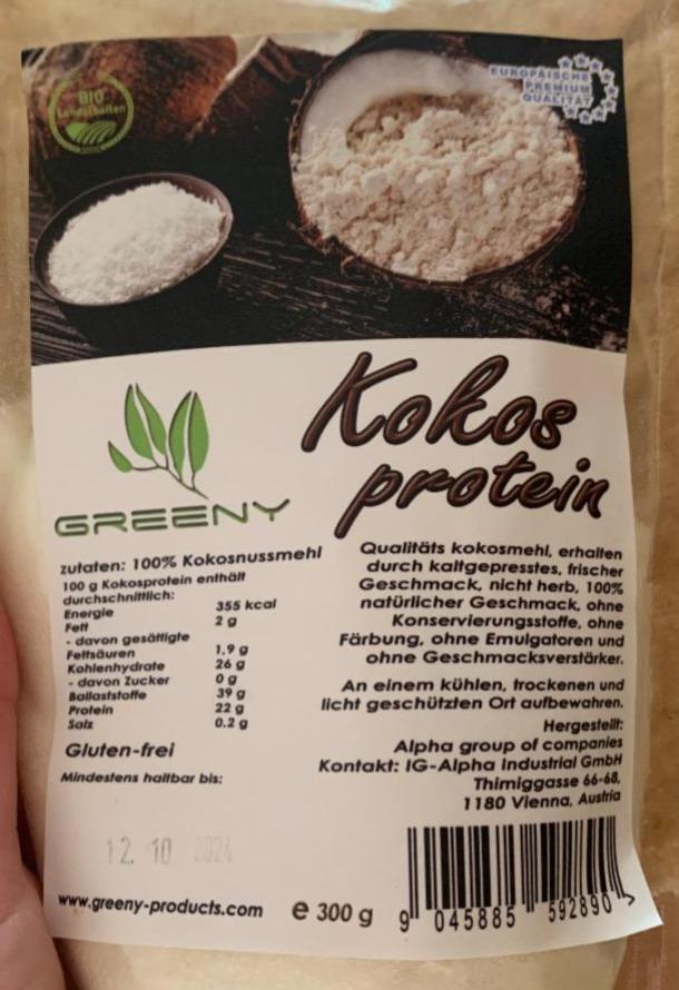 Фото - Kokos protein Greeny