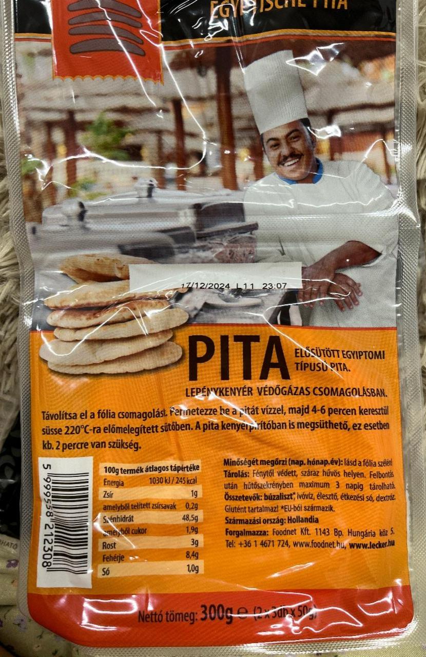 Фото - Elősütött egyiptomi típusú pita Lecker