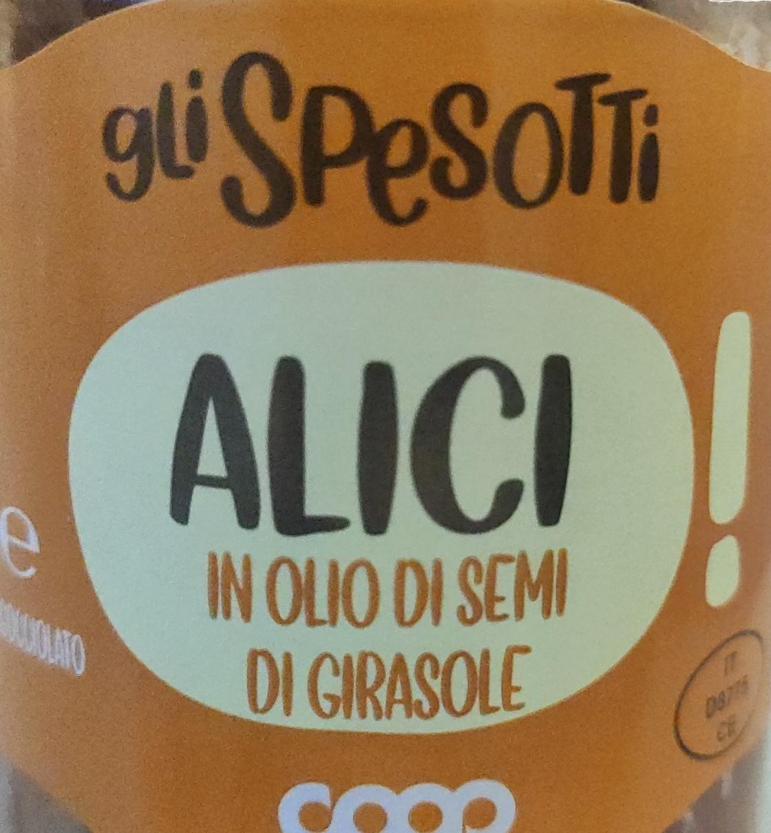 Фото - Alici filetti in olio di semi di girasole Coop