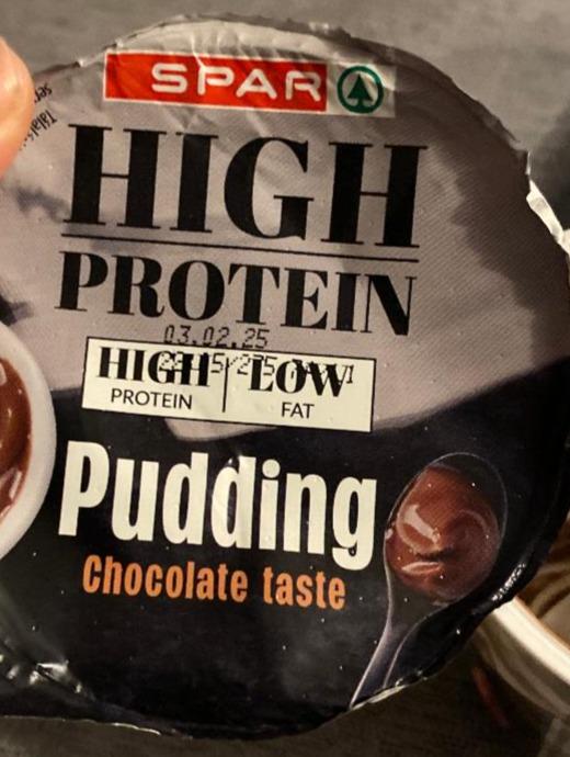 Фото - Pudding High protein Chocolate taste Spar