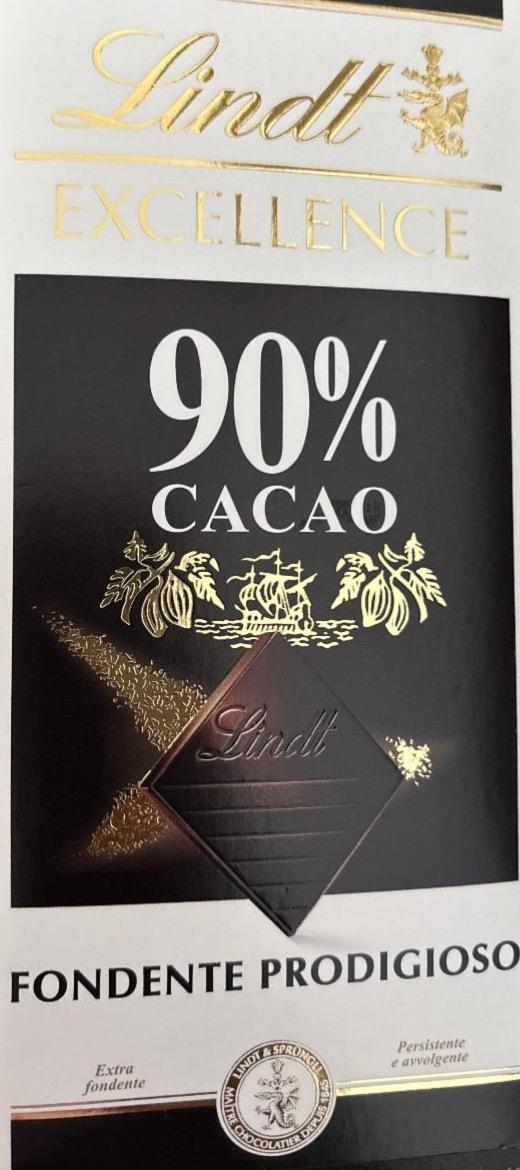 Фото - Cacao 90% fondente prodigioso Lindt