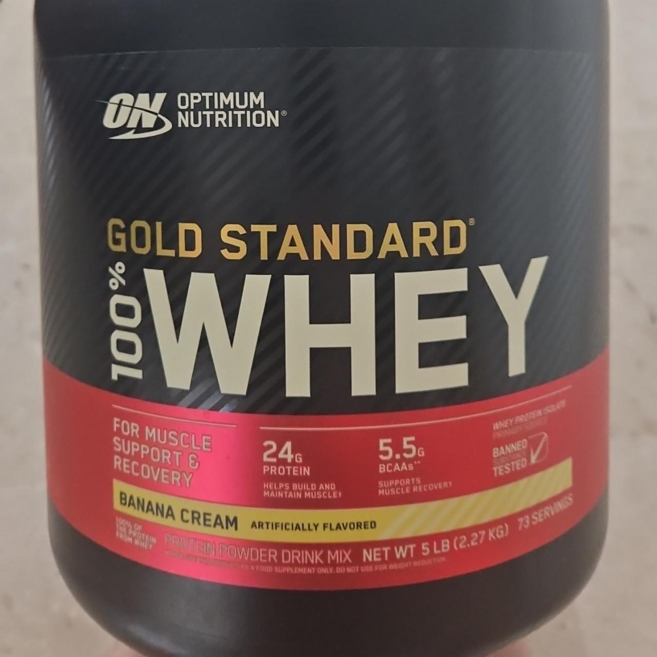 Фото - Протеїн зі смаком банану Whey Gold Standart Optimum Nutrition