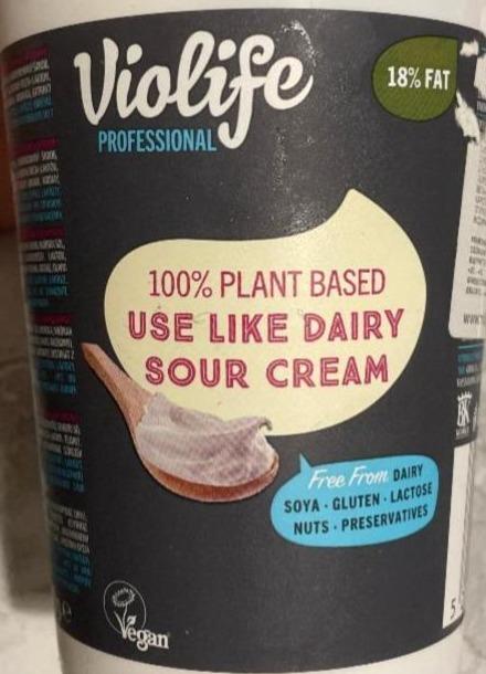 Фото - 100% Plant base use like dairy Sour cream 18% fat Violife