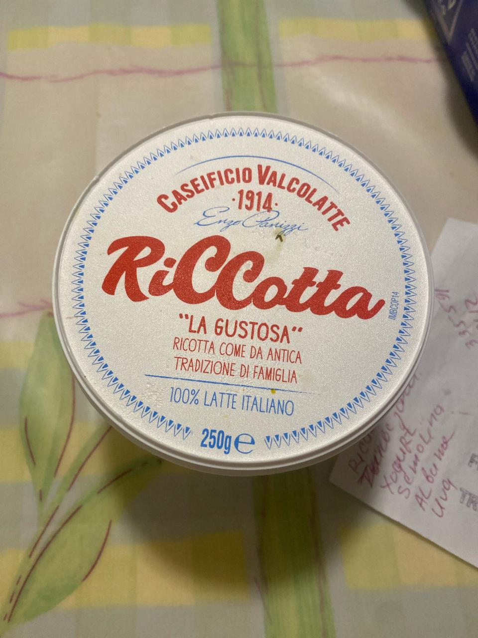 Фото - Сир Рікота Ricotta La Gustosa Caseificio Valcolatte