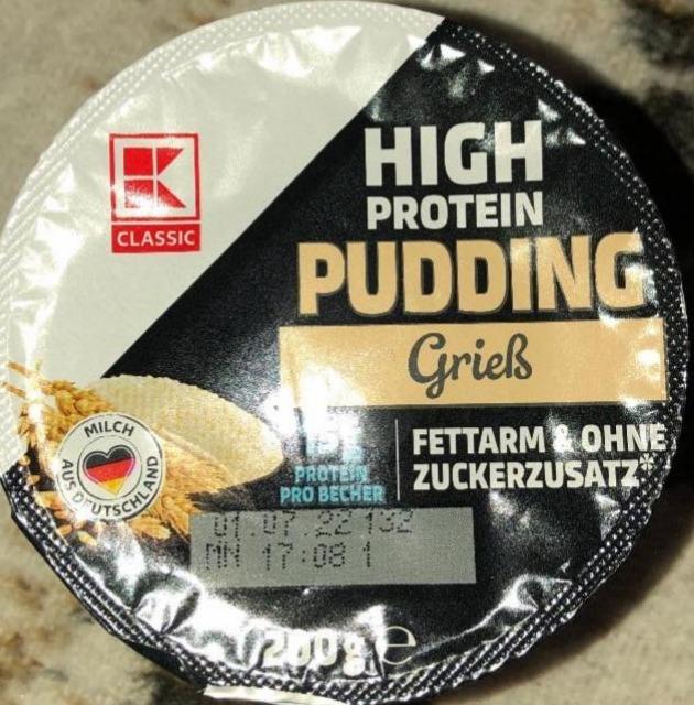 Фото - High protein pudding grieß K-Classic