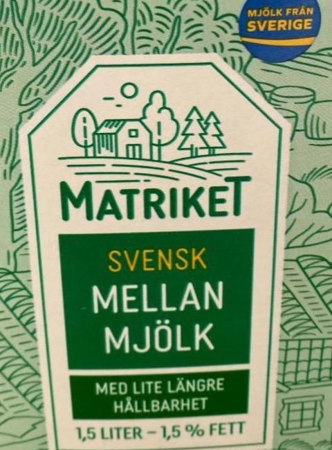 Фото - Svensk mellan mjölk Matriket