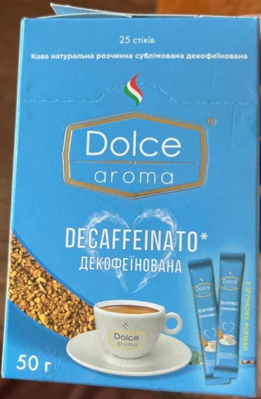 Фото - Кава натуральна розчинна сублімована Decaffeinato Dolce Aroma