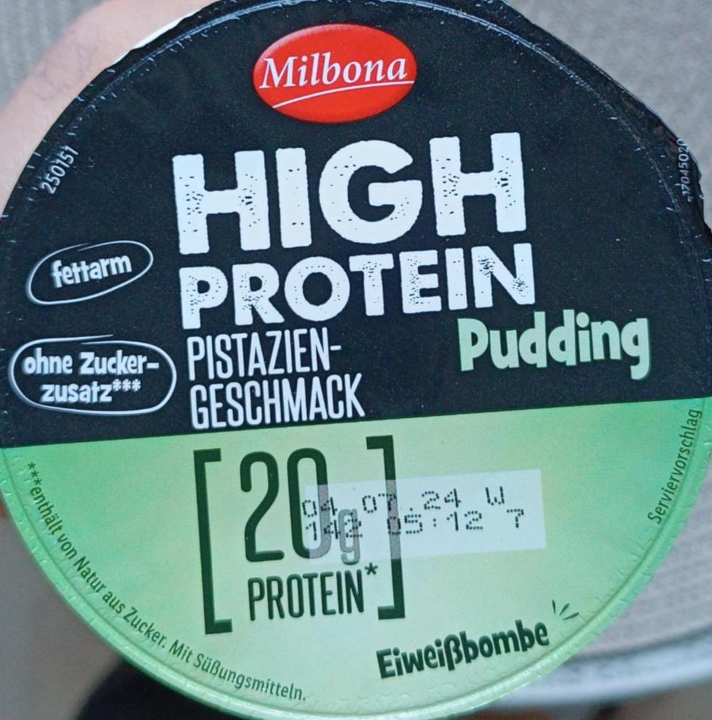 Фото - High protein pudding pistaziengeschmack Milbona