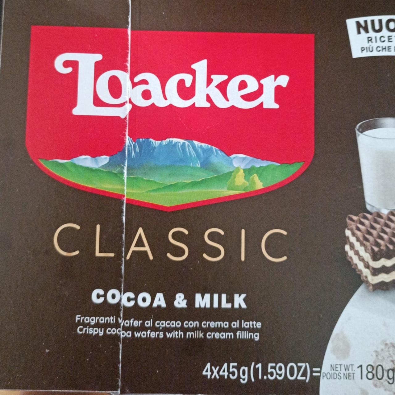 Фото - Wafers Cacoa Milk Loacker