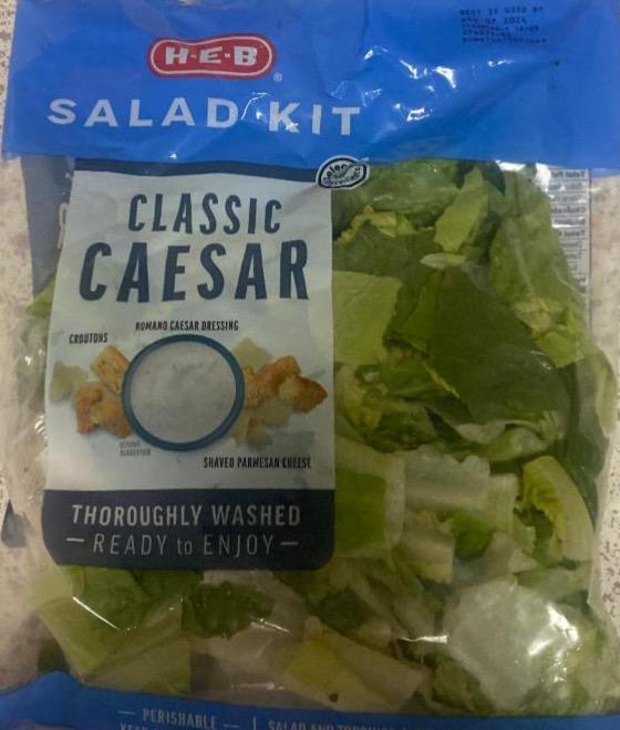 Classic Caesar Salad Kit H.E.B - калорійність, харчова цінність ⋙ ...