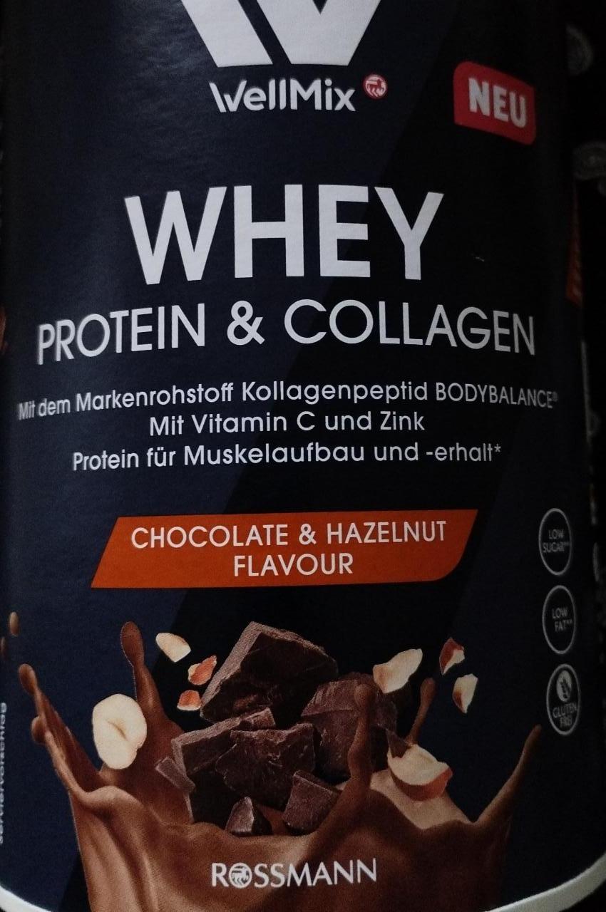 Фото - Whey Protein Collagen протеїн зі смаком шоколадно-лісового горіха Wellmix Rossmann