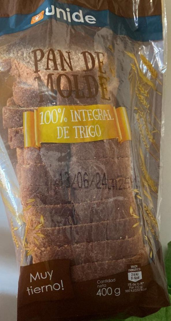 Фото - Pan de molde 100% integral de trigo Lidl