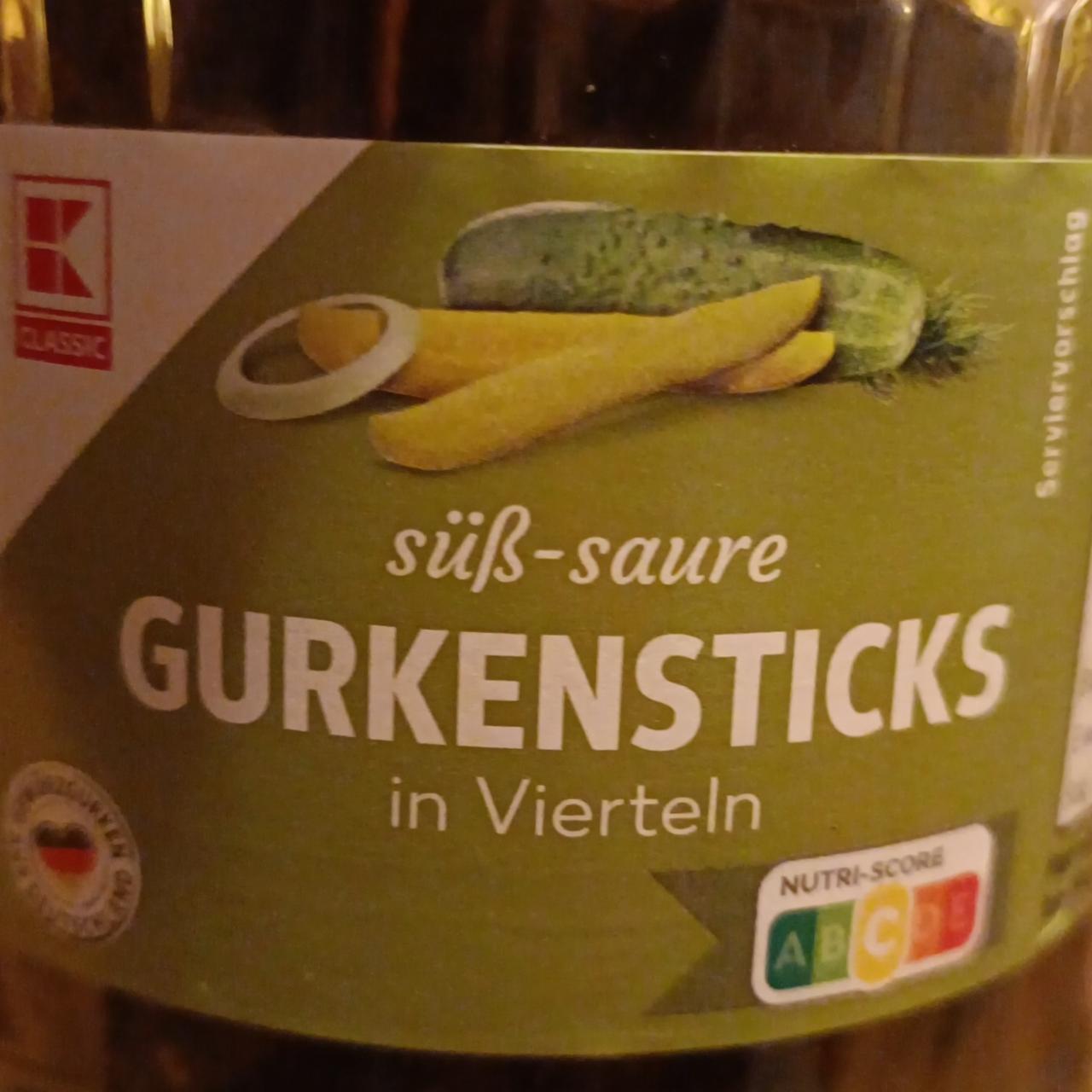 Фото - Gurkensticks in Vierteln K-Classic