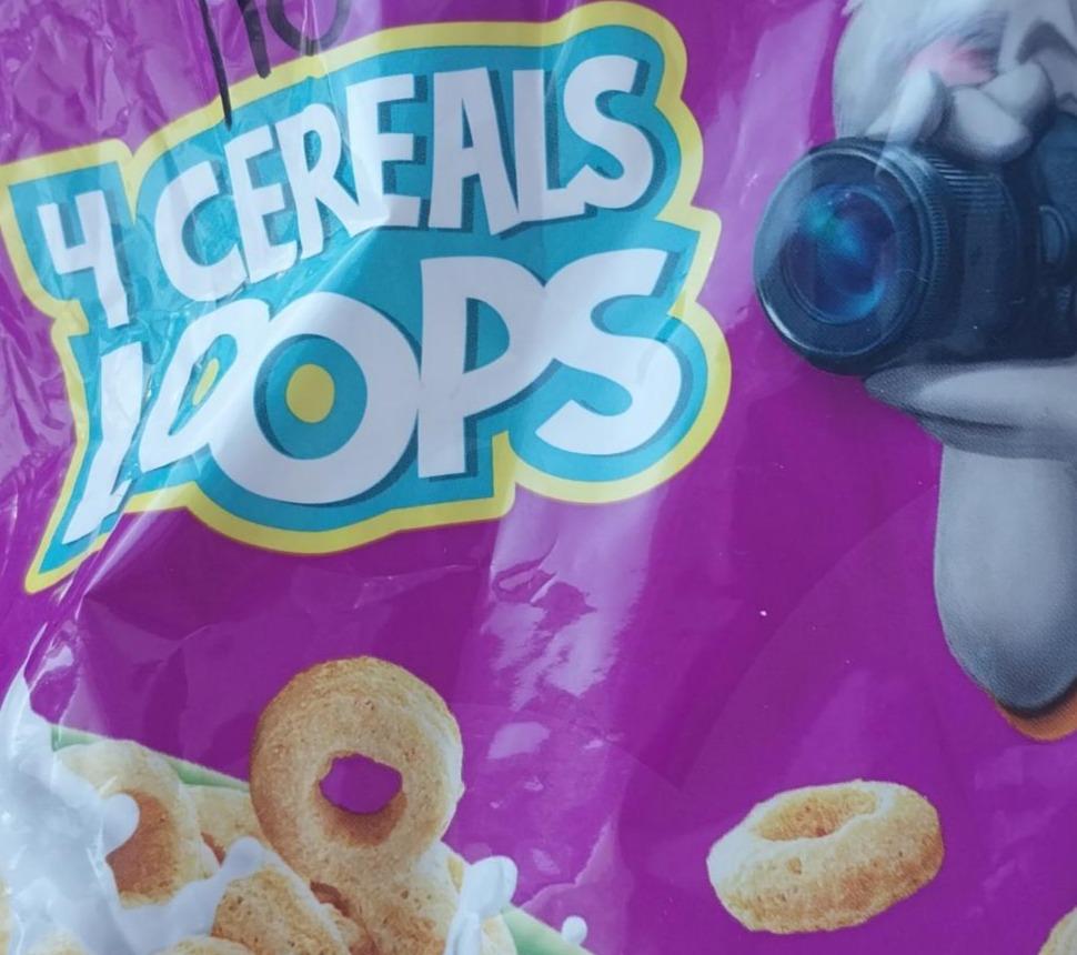 Фото - Сніданки сухі зернові кільця 4-х видів зернових глазуровані 4cereals loops Start