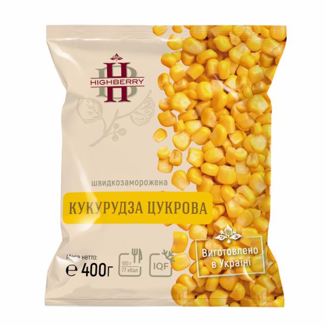 Фото - Кукурудза цукрова швидкозаморожена Highberry