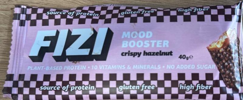 Фото - Батончик у шоколадній глазурі Crispy hazelnut Mood Booster Fizi