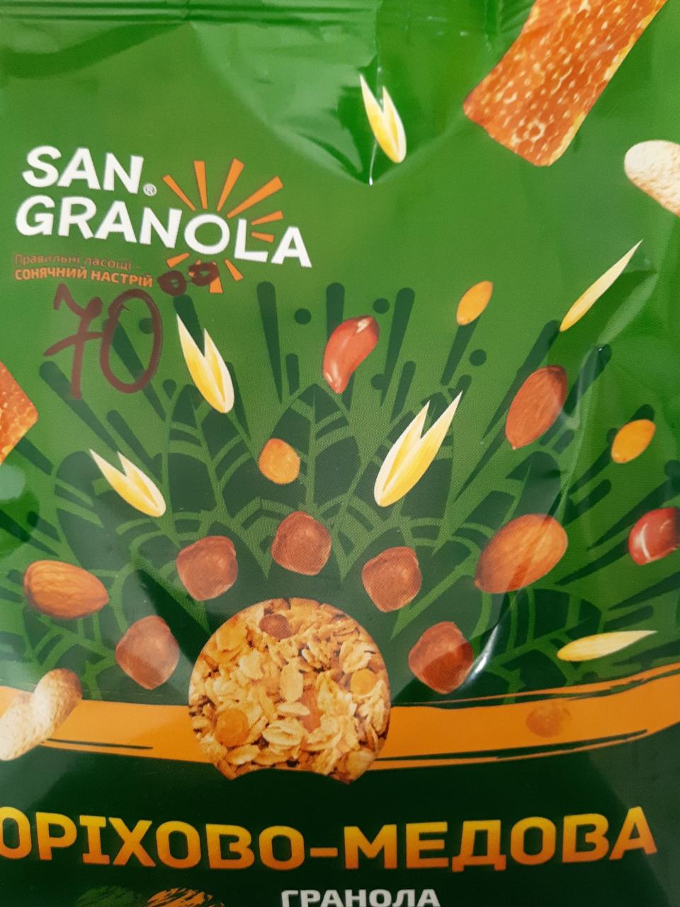 Фото - Гранола Горіхово-медова San Granola