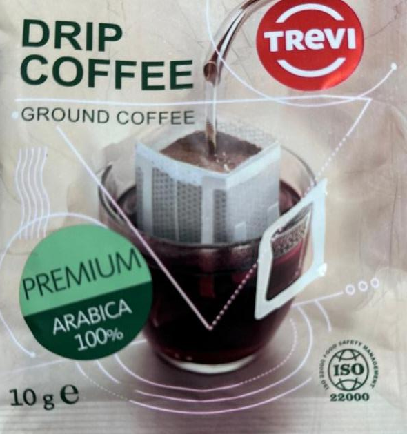 Фото - Кава натуральна смажена мелена арабіка гатунок вищий Drip Coffee Trevi