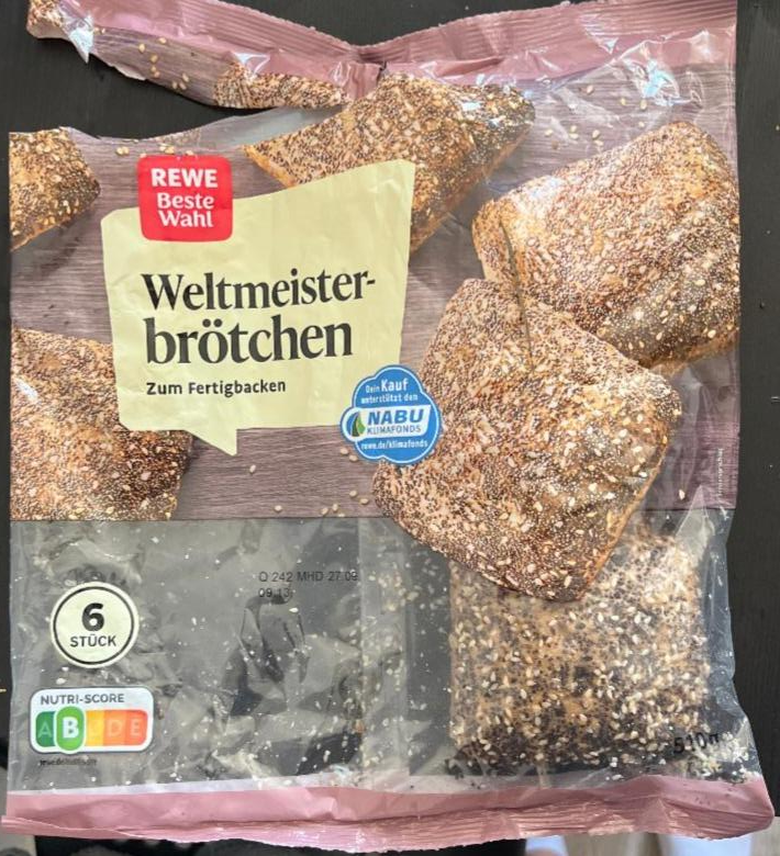 Фото - Weltmeister Brötchen zum Fertigbacken Rewe beste wahl