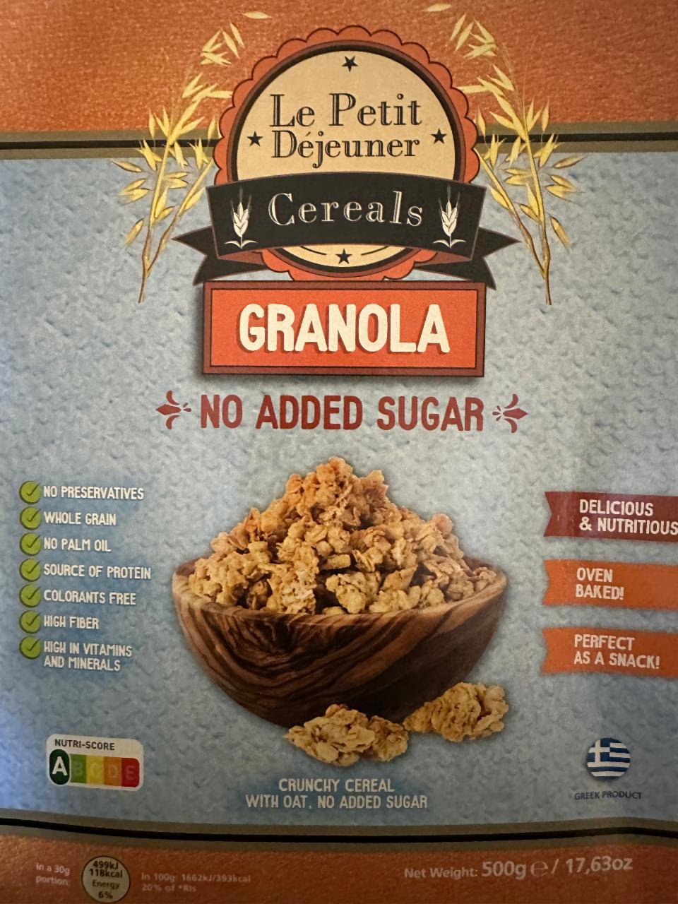 Фото - Cereals Granola No Added Sugar Le petit Déjeuner