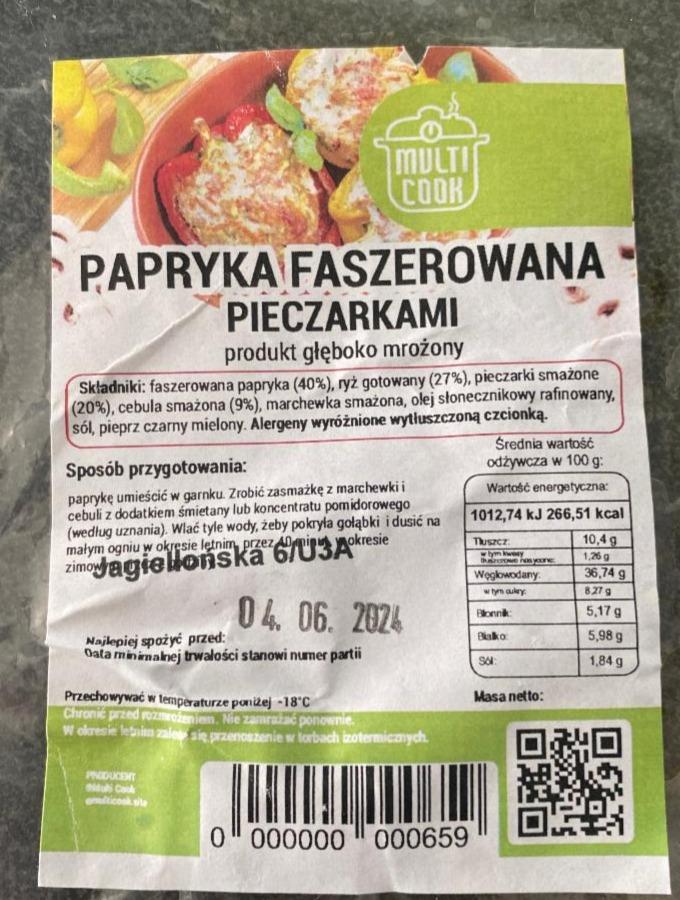 Фото - Papryka faszerowana pieczarkami Multicook