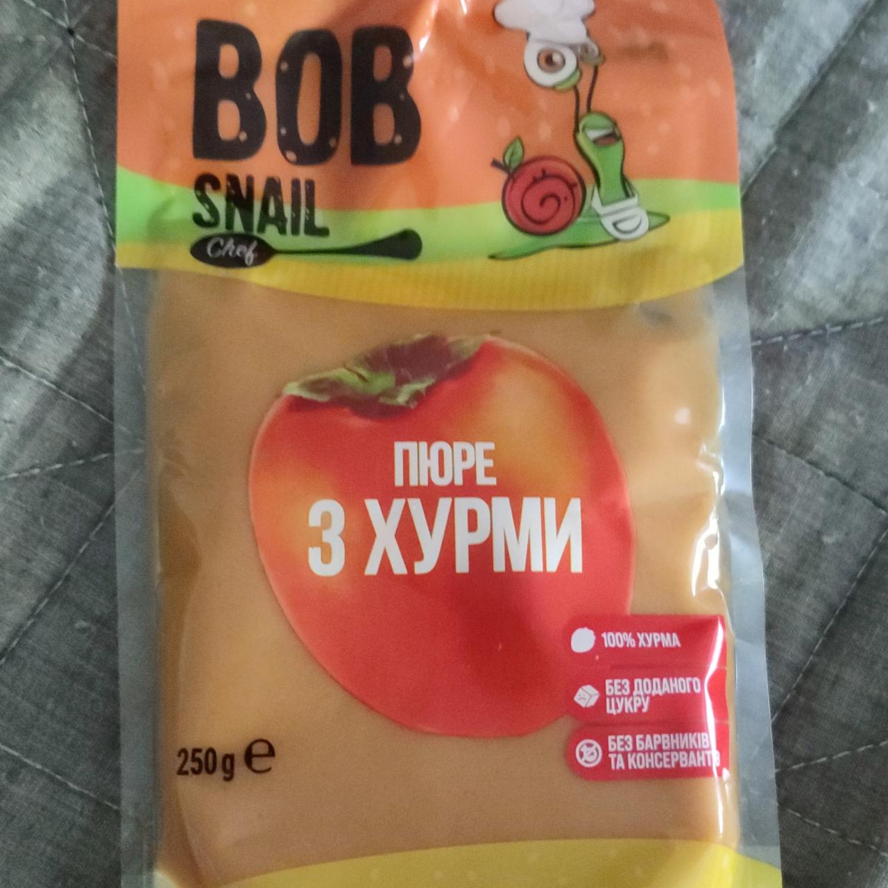 Фото - Пюре фруктове з хурми Равлик Боб Bob Snail