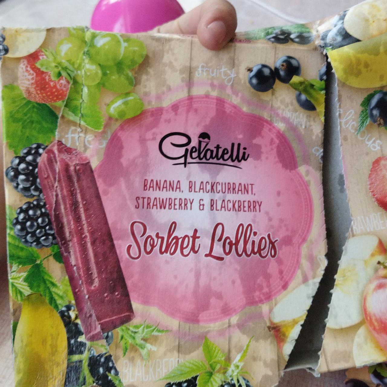 Фото - Sorbet lollies Strawberry & Blackberry Gelatelli