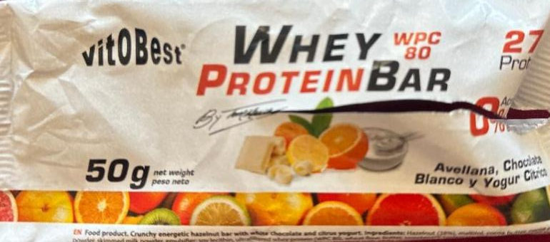 Фото - Whey protein bar vitobest