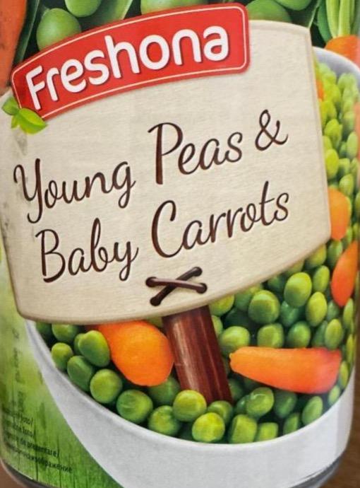 Фото - Young peas baby carrots Freshona