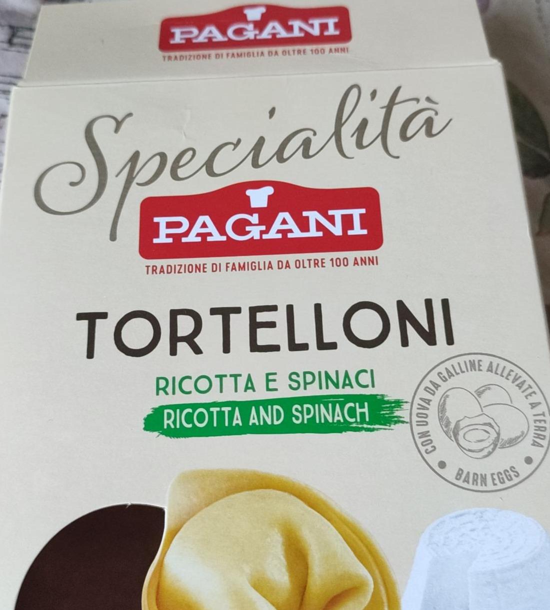 Фото - Tortelloni ricota e spinaci Pagani